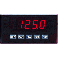 AC Voltage & Current Meter, Red Display, AC Powered