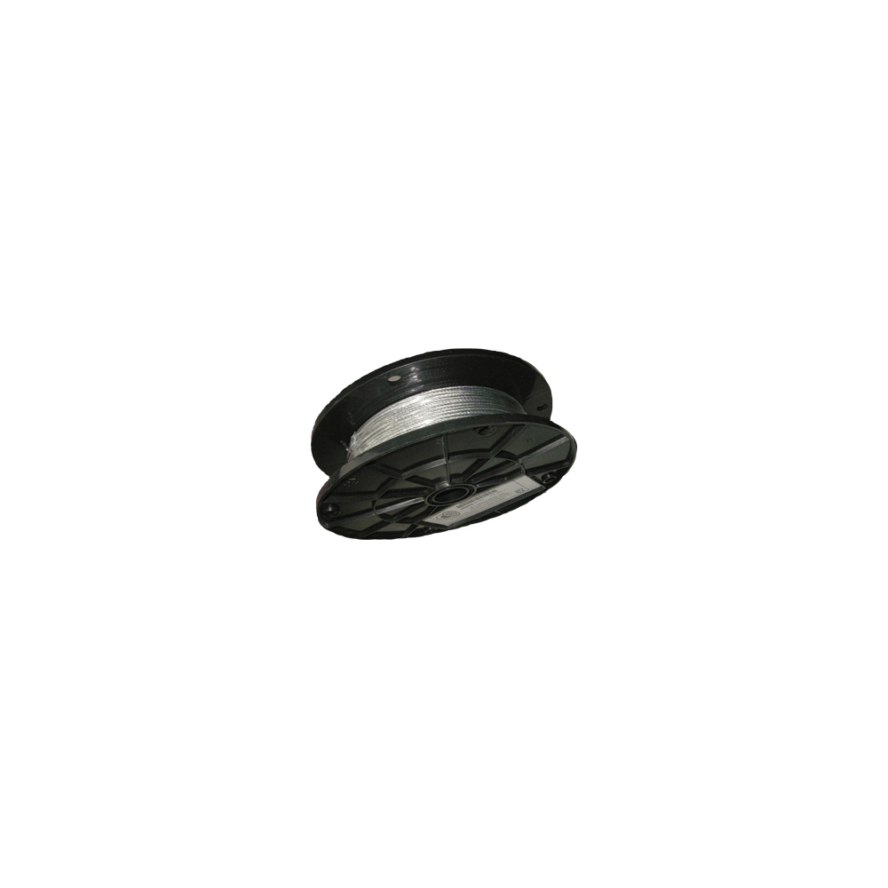 500 ft roll of .080 galvanized braided wire. 75lb capacity.