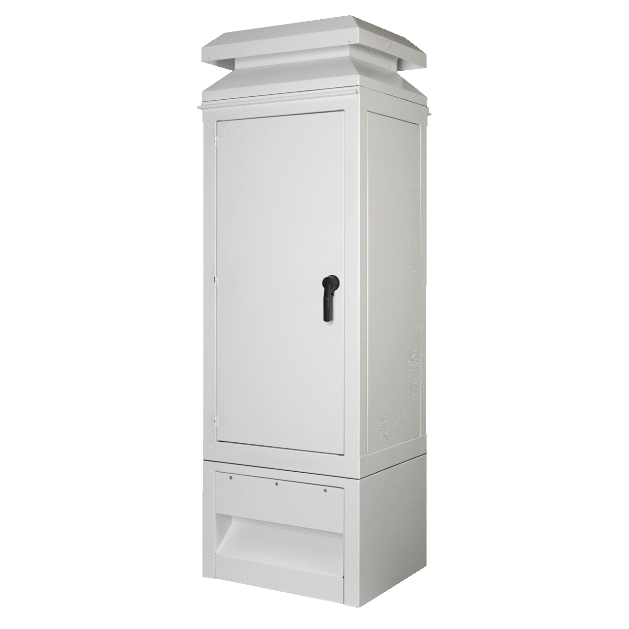 WeatherFlo HD Enclosures 1-Door Type 3R, 74.14x36.00x30.00, White, Aluminum