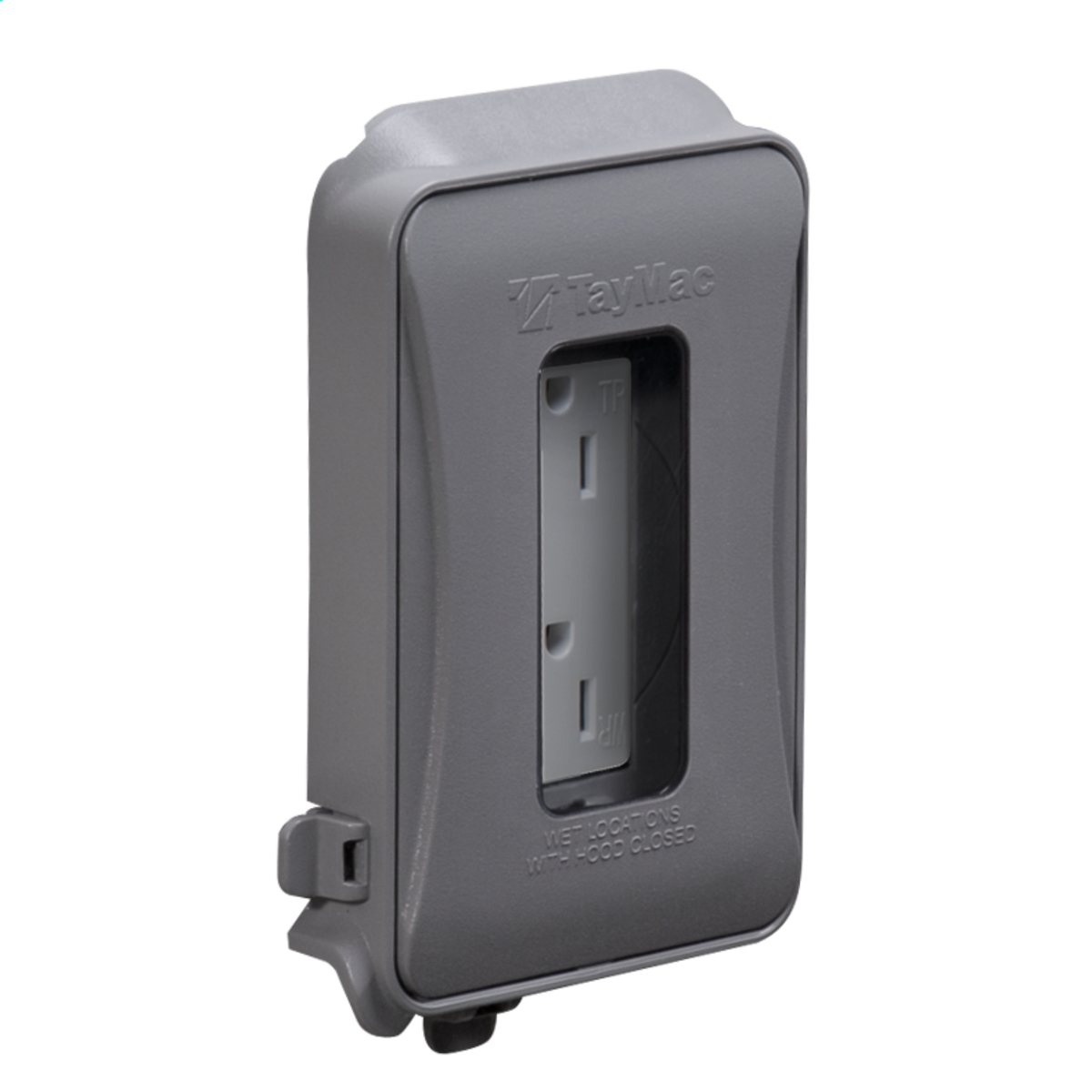 1-Gang In-Use Cover, Expandable, WR/TR Duplex Combo, Gray
