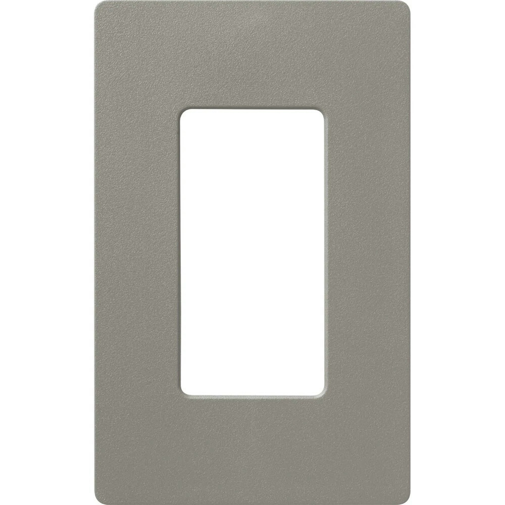 Claro Wallplate, Satin Finish, Single-gang in cobblestone