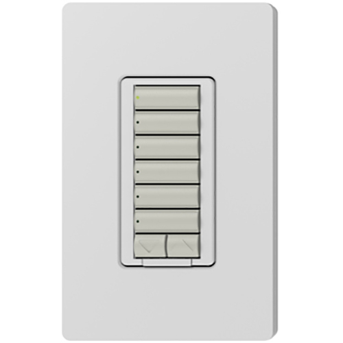 Lutron RadioRA 2 seeTouch Wall Mount Designer Keypad, 6 Button with Raise/Lower - Palladiom