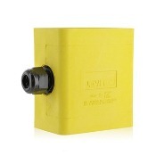 Portable Outlet Box, Sing-Gang, Extra Deep, Pendant Style, Cable Diameter 0.230-Inch, 0.546-Inch, Yellow