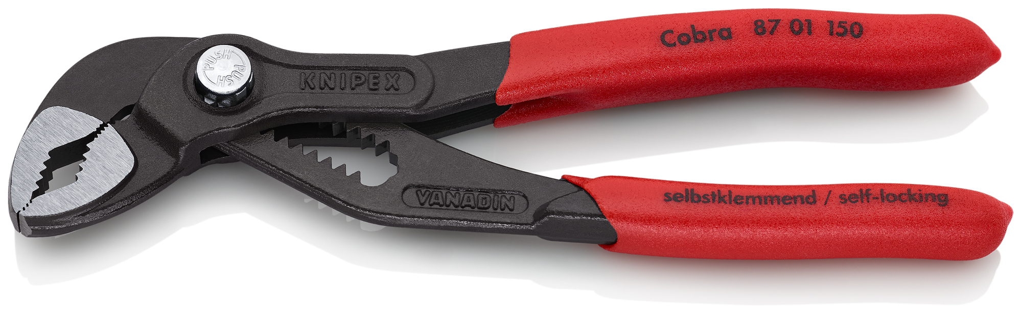 Cobra Water Pump Pliers, 6 in., Non-Slip Plastic
