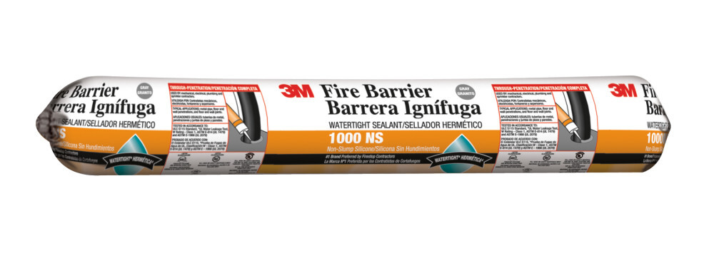 3M(TM) Fire Barrier Water Tight Sealant 1000 NS, 20 fl. oz., Sausage, 12/case