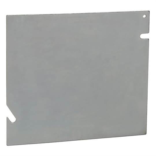 Square Box Cover, 5 Inch Square, Pre Galvanized Steel, Flat and Blank