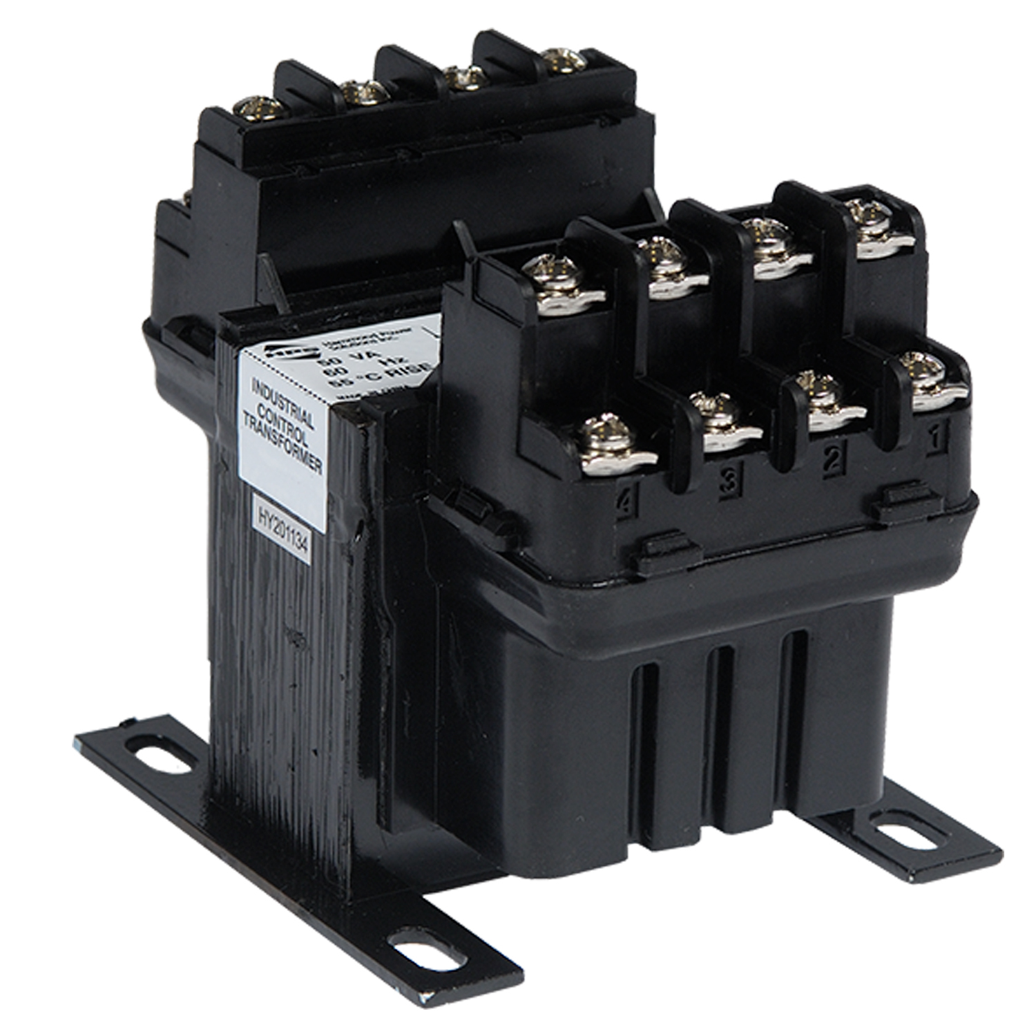 Machine Tool Rated Molded Industrial Control Transformer, 240x480 PV, 12x24 SV, 50VA