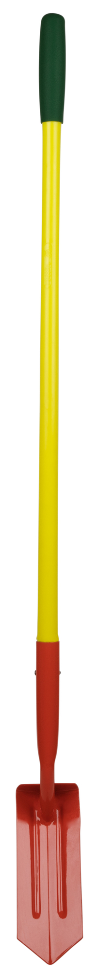 Shovel, 4 in. blade width, 48 in. handle length, Trenching shovel type, Fiberglass handle