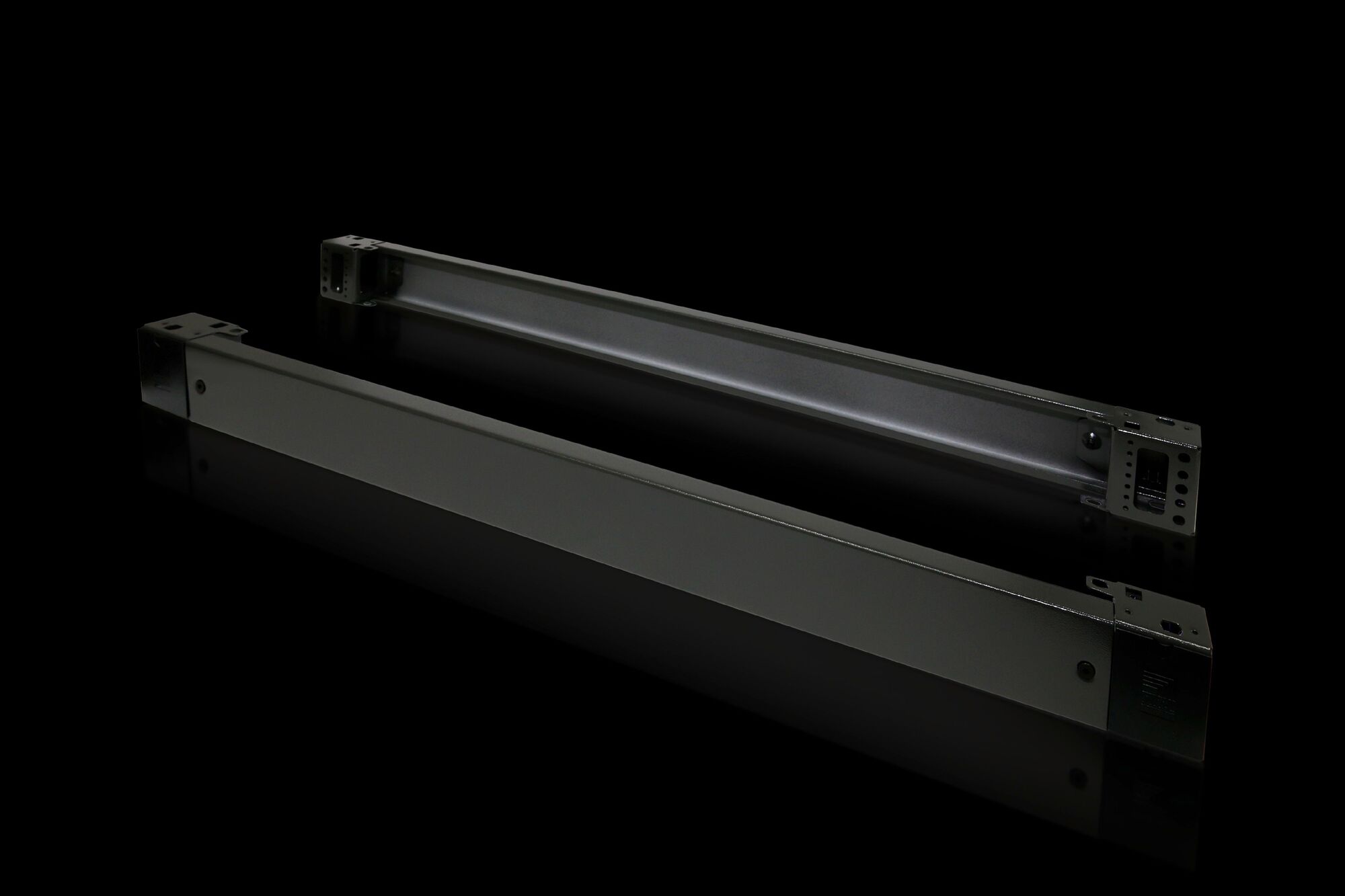 TS Base/plinth component, rear, H: 100 mm, for W: 1200 mm, RAL 7022, carbon steel