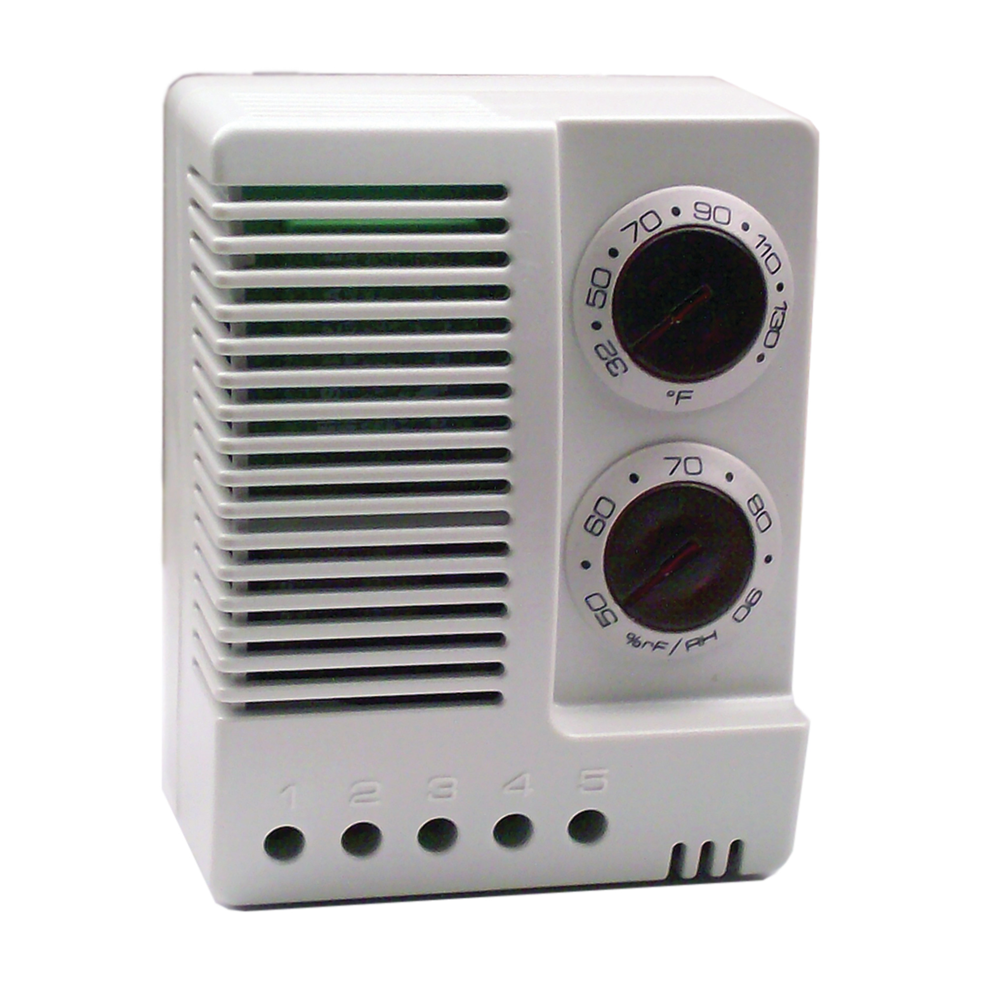 Electronic Hygrotherm, 3.03X2.36X1.69, Lt Gray, Plastic
