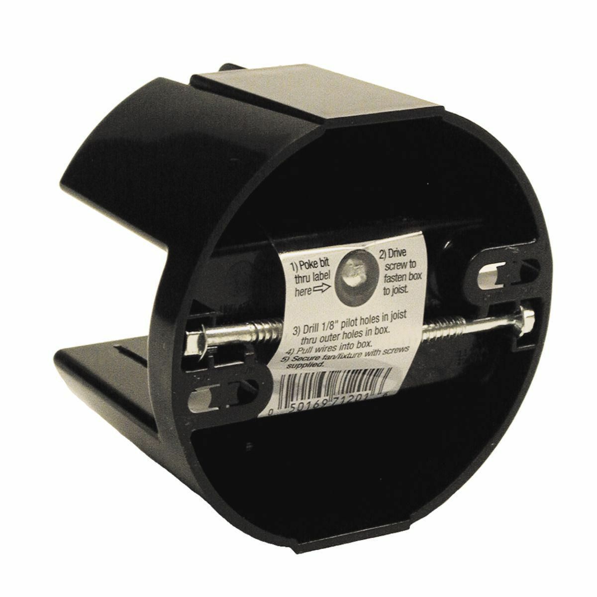 SADDLE BOX 4 In. Round Ceiling Fan and Fixture Box - ForNonmetallicSheathed Cable or Conduit 20pk