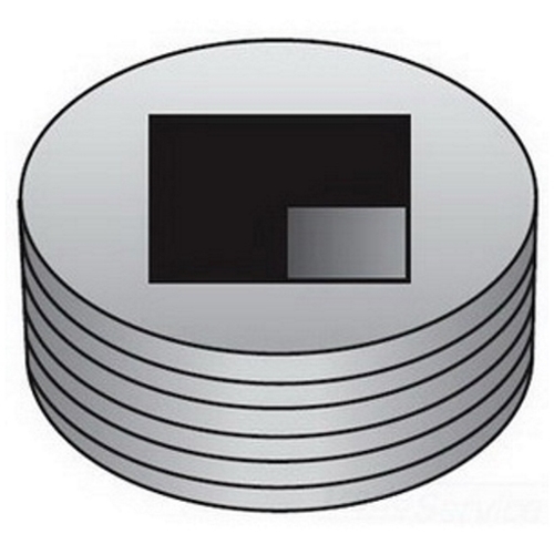 OZ-Gedney Type PLG Internal Recessed Threaded Insert Plug, Size: 1/2 IN, Steel, Finish: Zinc Electroplated, Connection: Threaded NPT, Body Thick: 1/2 IN, 3/8 IN Socket Size, Third Party Certification: UL File Number E-34997 Suitable For Wet Locatio