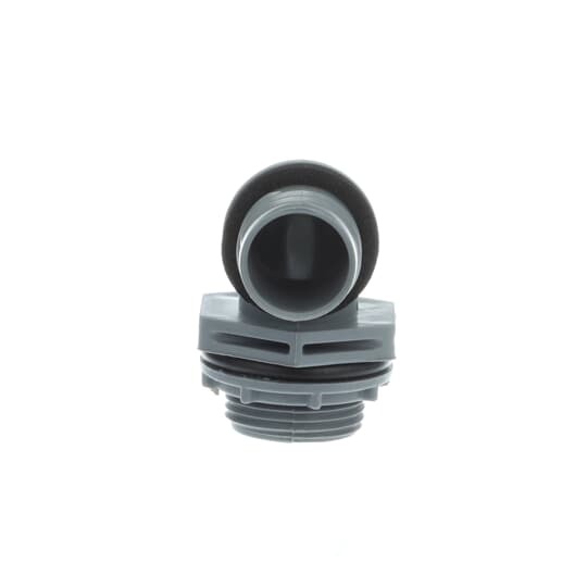 3/4 Inch, 90 Degree, One-Piece Liquidtight Non-Metallic Fitting, CSA, UL E32447, Temperatures up to 60 Degrees C, PVC, Grey
