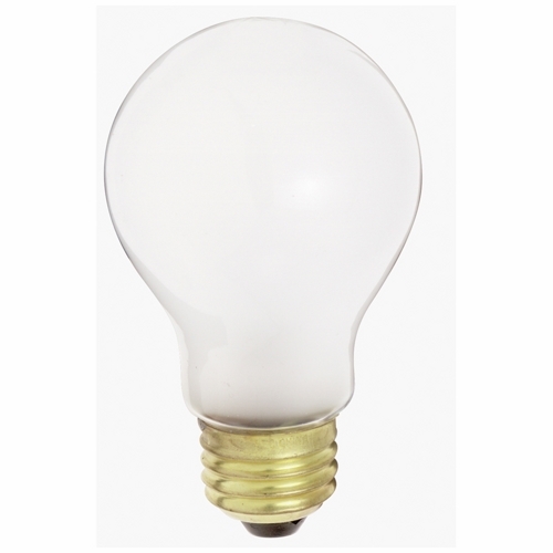 Incandescent General Service Lamp, Designation: 25A19/F/12V, 12 V, 25 WTT, A19 Shape, E26 Medium Base, Frosted, C-6 Filament, 1500 HR, Lumens: 250 LM Initial, 4-1/8 IN Length, 2-3/8 IN Diameter