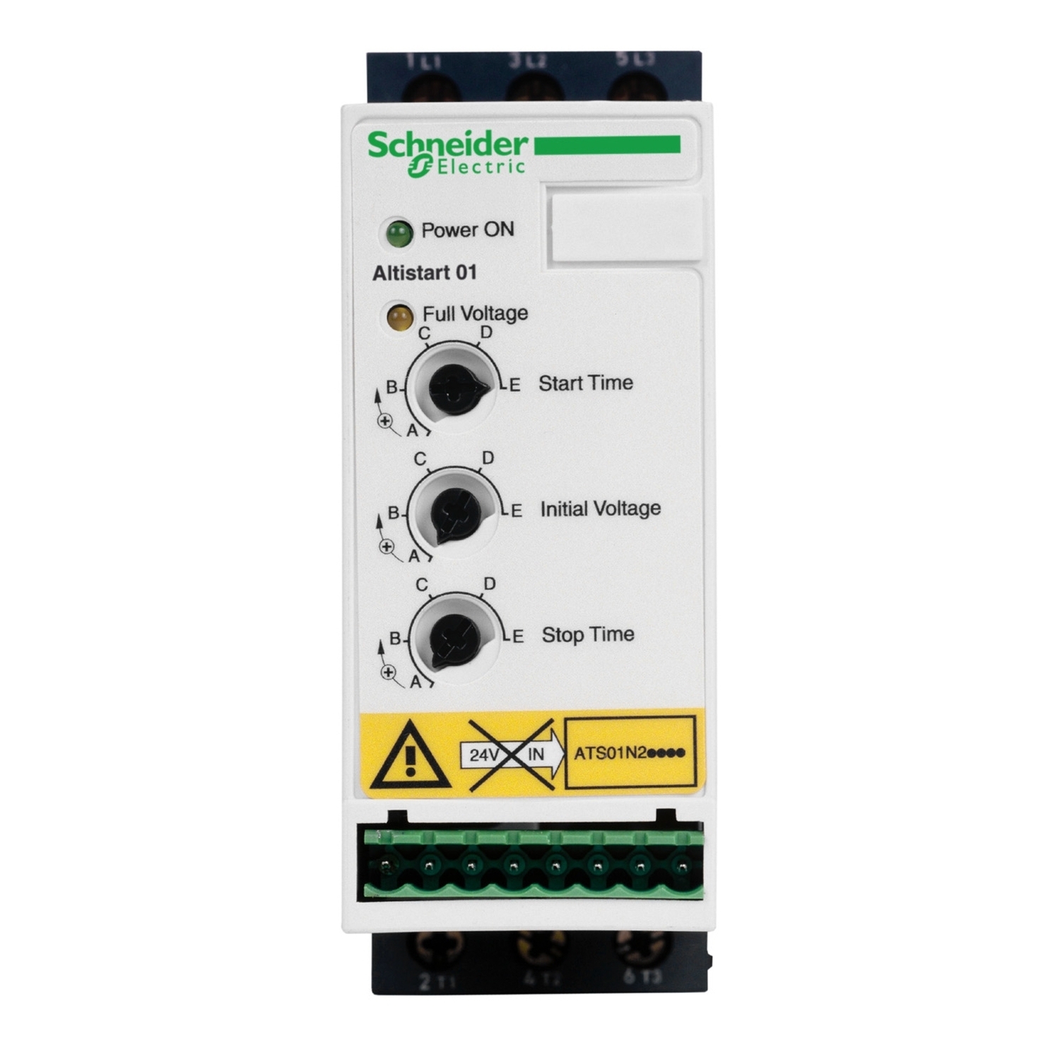 soft starter for asynchronous motor, Altistart 01, ATS01, 6A, 380 to 415V, 1.5 to 3kW