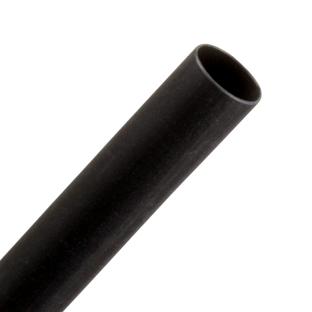 3M(TM) Heat Shrink Thin-Wall Tubing FP-301-1/4-Black-100`, 1/4 in x 100 ft spool, 300 ft per case