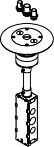 TopGuard Flush Poke-Thur Device; 7 In Diameter