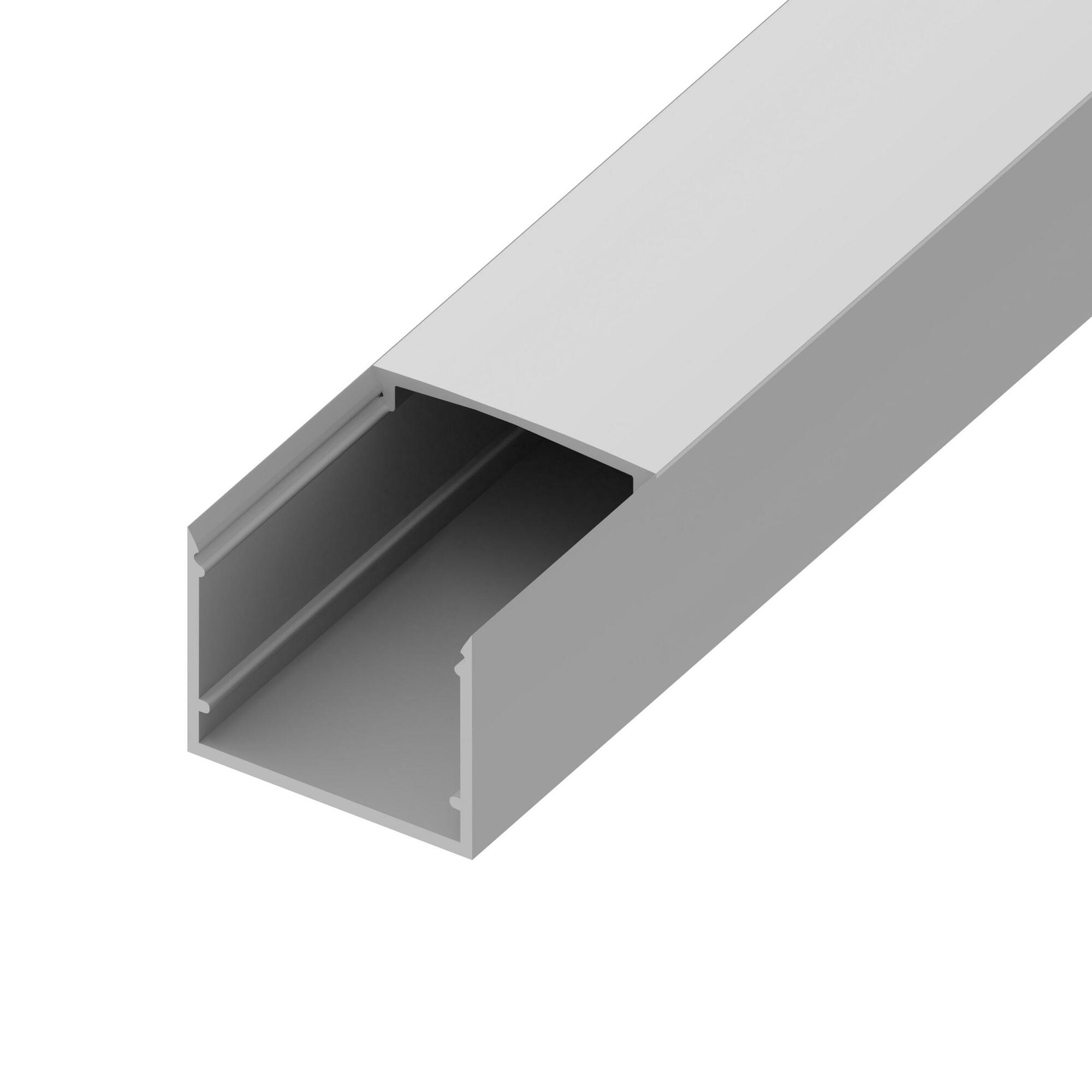 Channel Bundle, CANAL, 48 in., White, Opal Cover, 1 open end cap, 1 closed end cap, 2 mounting clips