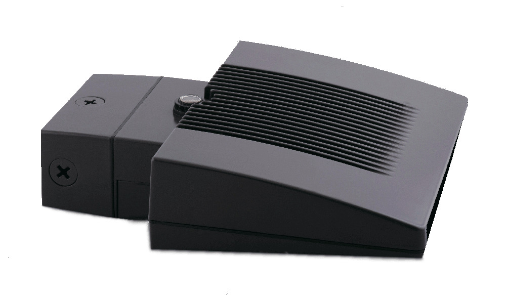 Lpack Wallpack 26W, 5000k, LED with Backplt& Junc Box+ 120V photocell, Bronze