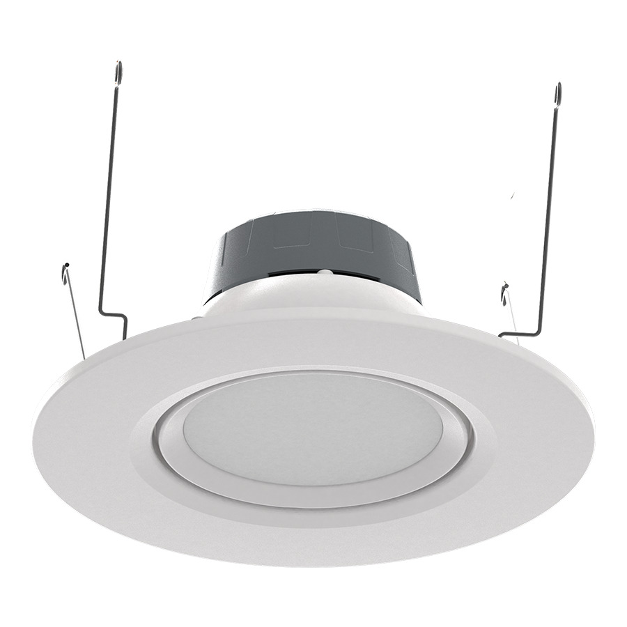 Recessed Downlights 947.6 Lumens Retrofit Adjustable 6 Inches 10W CRI90 Round 5Cct 120V White