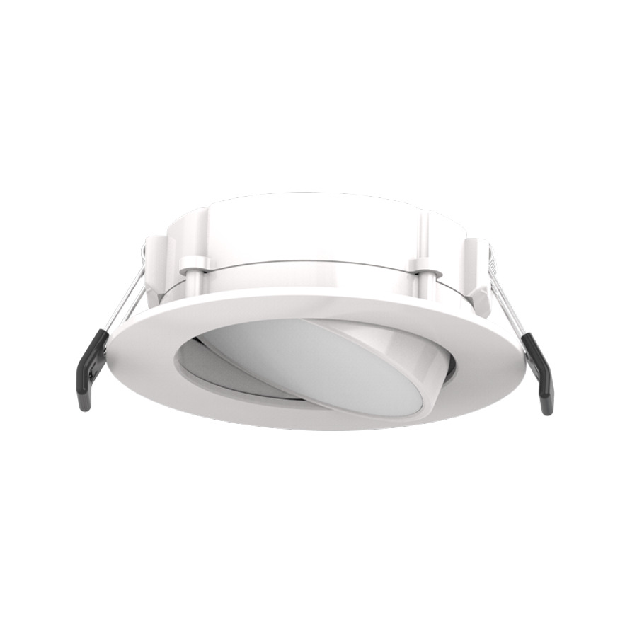 GIMBAL WAFER FA 4" ROUND 9W 650LM CRI90 5CCT 120V TRIAC SMOOTH WHITE