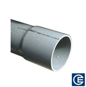 Schedule 80 PVC Conduit, 1/2 inch diameter, 10 ft