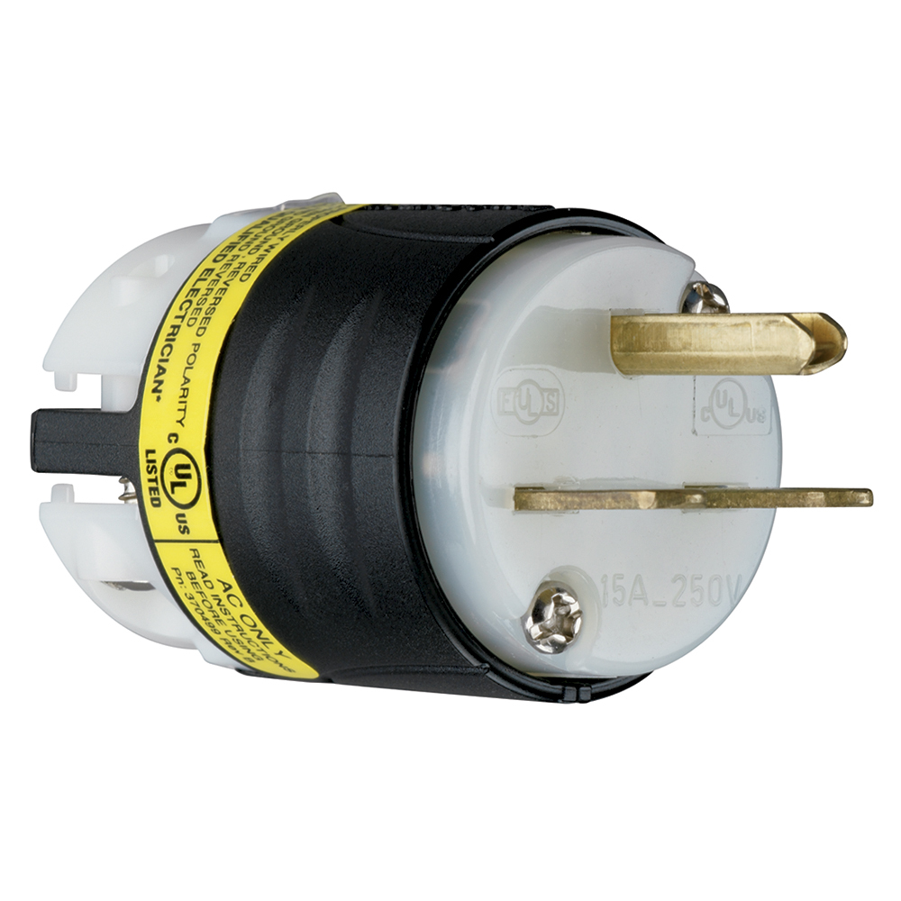 Straight BladeGCM PLUG 3W 15A 250V