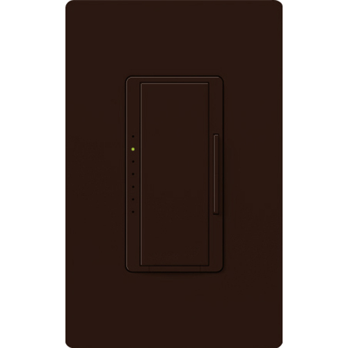 Maestro Wireless Dimmer, Incandescent/Halogen, Magnetic Low-Voltage, Specification grade, multi-location/single-pole, 120V/600W/VA in brown, Vive enabled