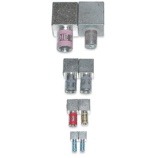 KUBE Female Copper Motor Pigtail Disconnect, Wire Size 1 AWG, Body Size 2, Die Color Code Green