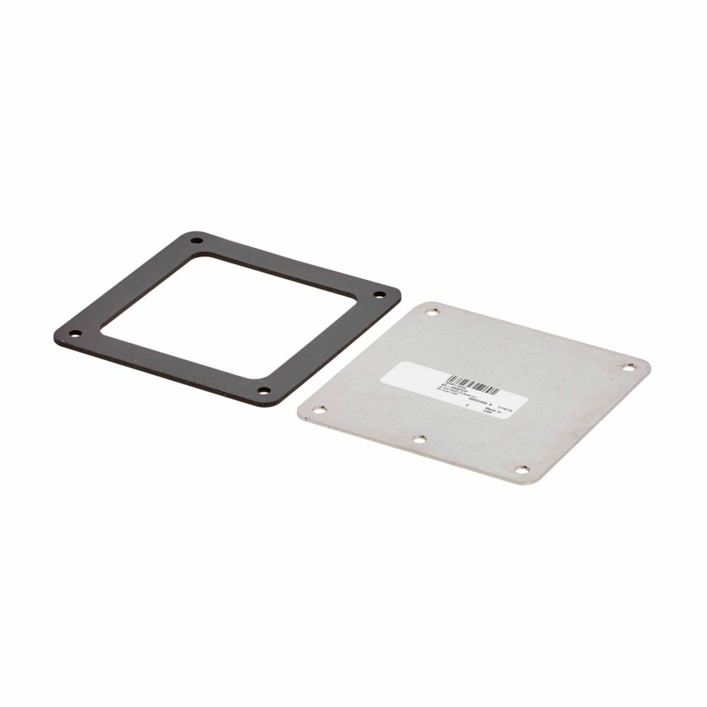Eaton B-Line series closure plate, Feed through, Closure plate, NEMA 4X, Stainless steel, Brushed finish