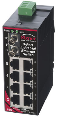 SLX-9ES Unmanaged Industrial Ethernet Switch, ST 4km