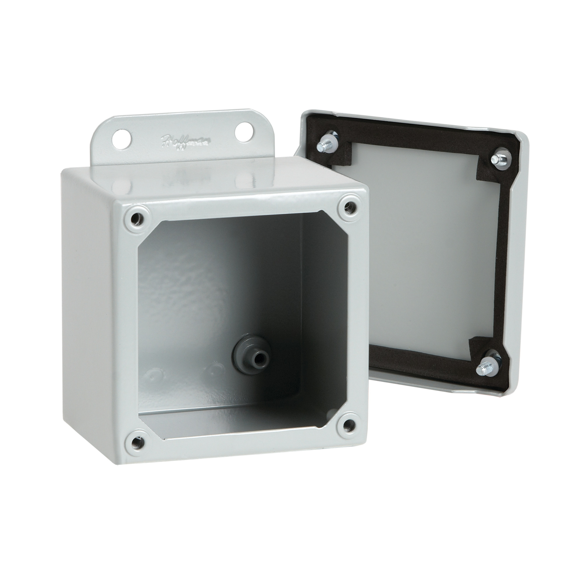 Screw Cover Enclosure Type 12, 14.00x12.00x6.00, Gray, Steel