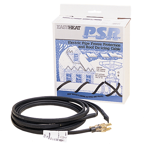 PSR Self regulating, Pre-terminated Cable, 75 FT Length, 375 Watts, 240 Vac