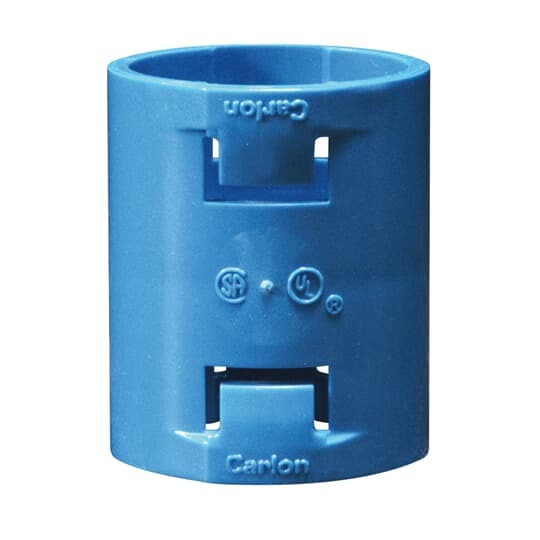 A240F Carlon 1-Piece Flexible Non-Metallic Quick-Connect ENT Raceway Coupling, 1 in, Polycarbonate