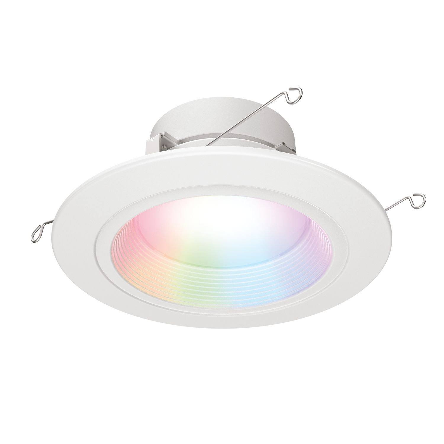 5"/6" Smart Wi-Fi Retrofit LED Downlight Module, 600 lumens, 90 CRI minimum, WiZ PRO enabled (Wi-Fi + Bluetooth), Full Color, Matte white baffle, Recyclable.