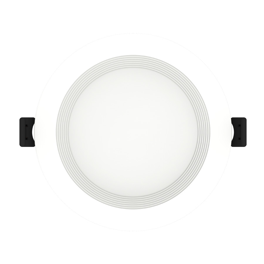Recessed Downlights 643.8 Lumens Wafer Edge-Lit 9W 4 Inches Round 90CRI Adjustable 2700/3500/4000/5000K 120V White Baffle