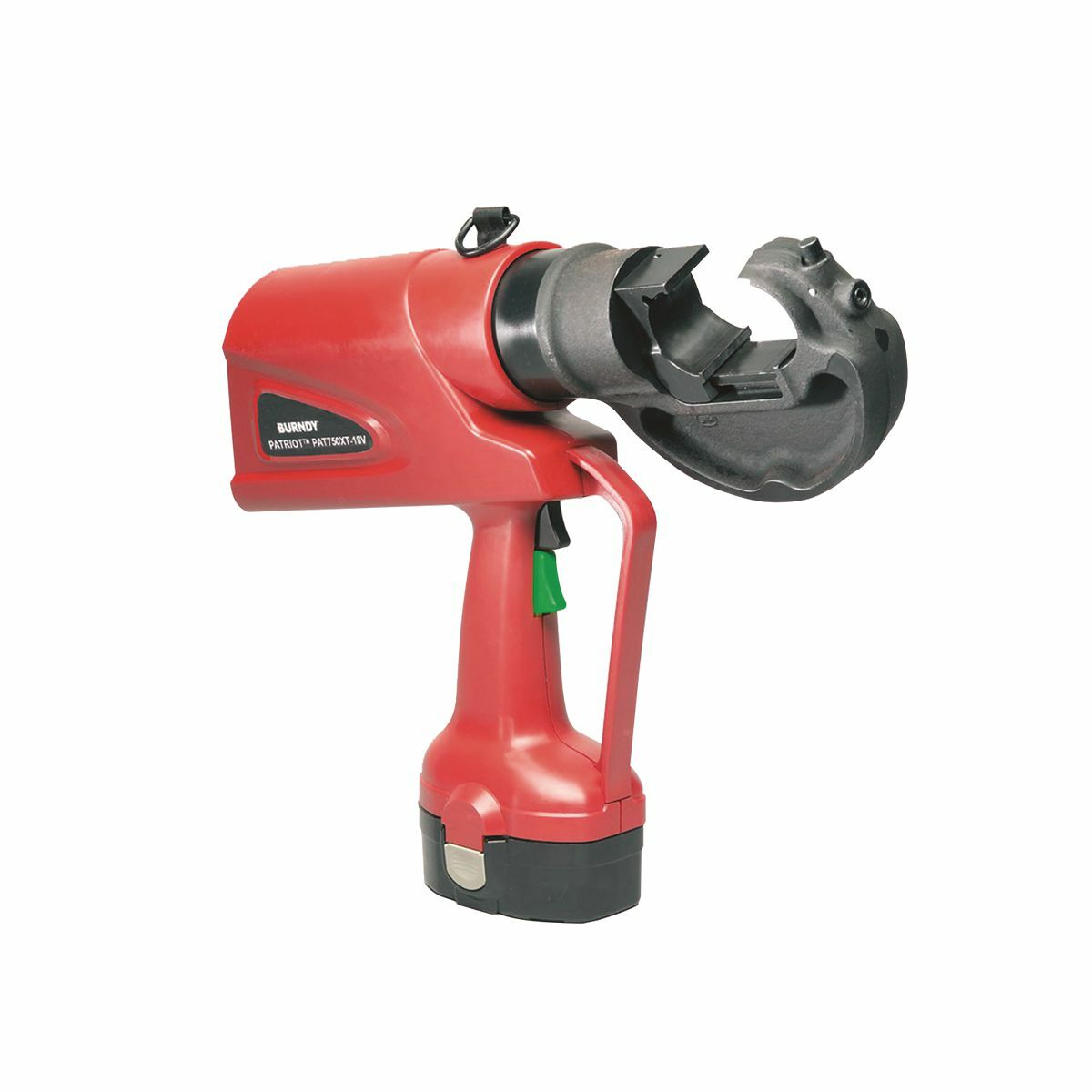PATRIOT? 12-Ton C-Head Battery Crimper, Hydraulic Self-Contained, (2) 2.6Ah 18V NiMH Batteries, 120V-AC Charger, Hard Case,Discontinuing December 31, 2021