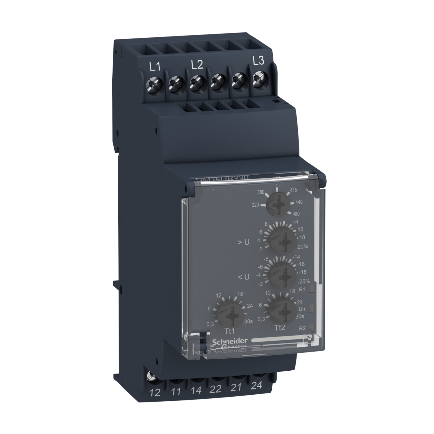 voltage control relay, Harmony Control Relays, 5A, 2CO, 220?480V AC
