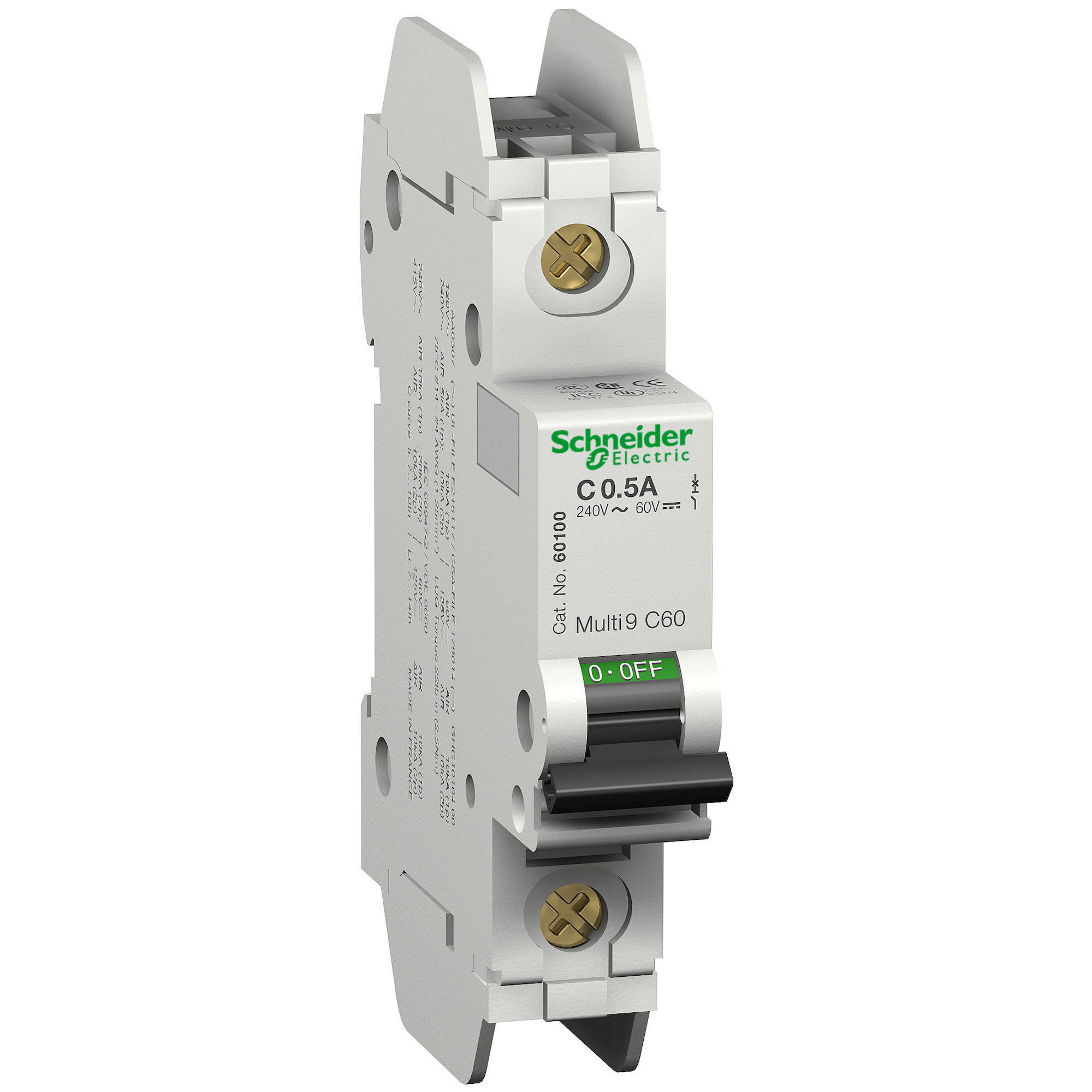 Multi9 - C60 UL489 - MCB - 1P - 5 A - D Curve - 120 V - 10 kA - tunnel term