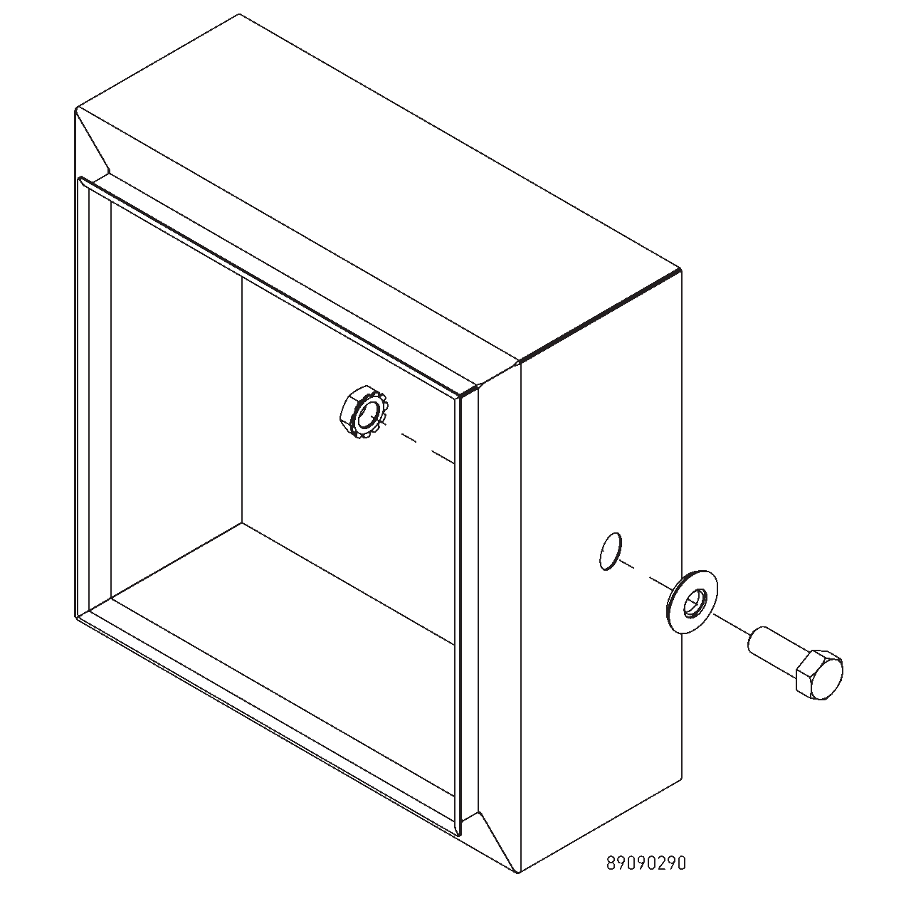 UL-Recognized Hardware Kit Type 4X, 10-32, Tumbled, Stainless Steel 304
