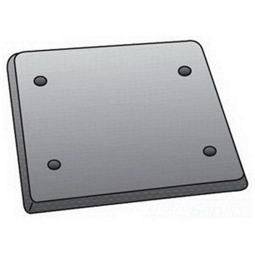 OZ-Gedney Type FS-2 Blank Flat Cast Device Box Cover, Steel, Finish: Zinc Electroplated, Device Box, Screw Mounting, No, Third Party Certification: UL File Number E-18095, CSA 009795, Applicable Third Party Standards: UL 514A, CSA C22.2 No