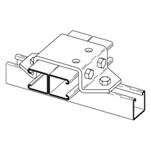 Eaton B-Line series U-support, 1.62" H x 7.06" L x 1.62" W, Steel, Electro-plated