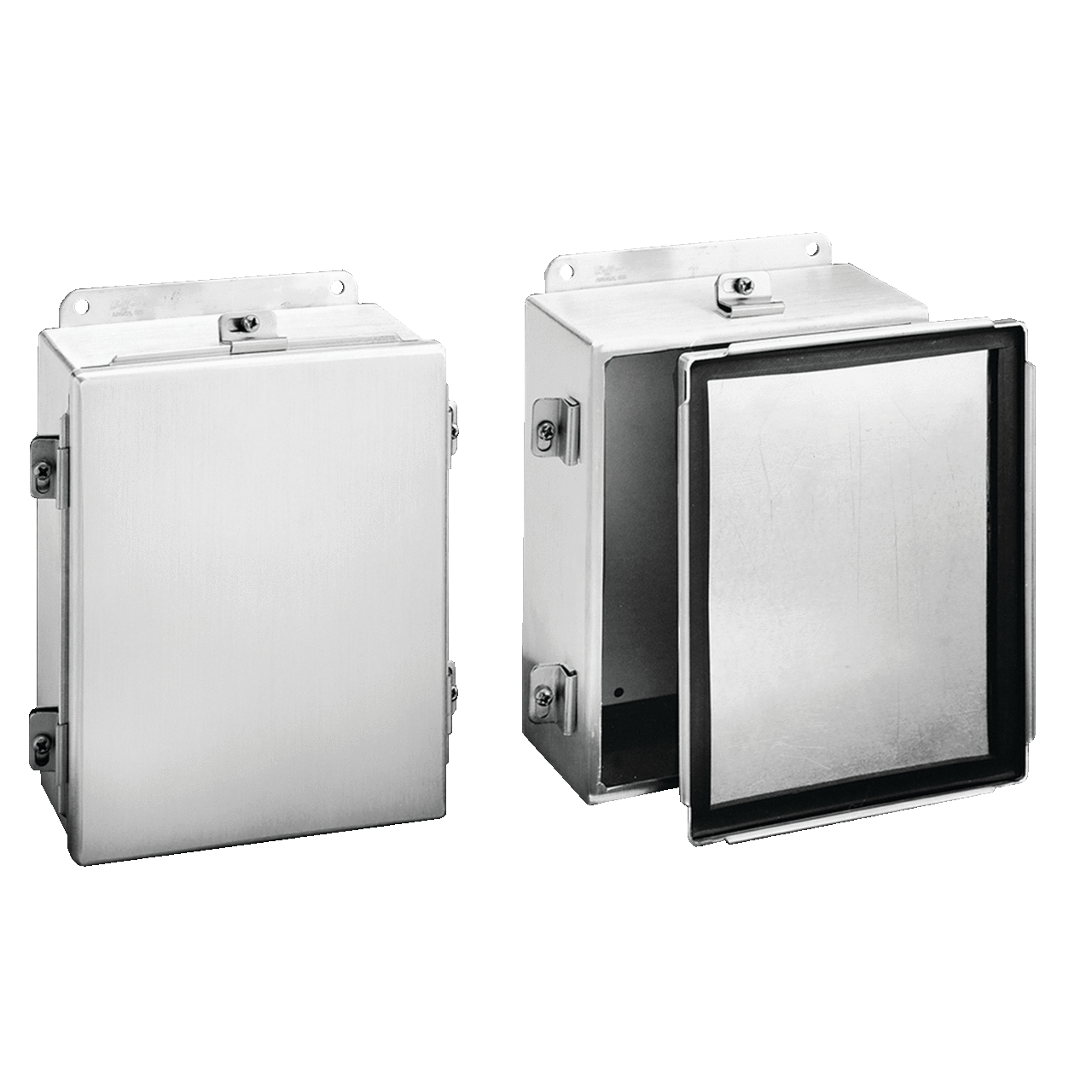 Clamp-Cover Lightweight Enclosure Type 4X, 6x6x4, Brushed, Aluminum
