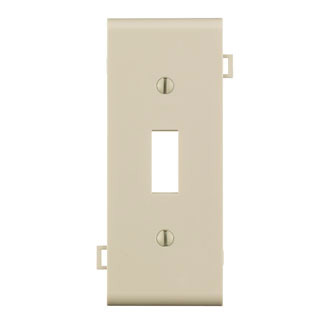 Toggle Switch Opening Thermoplastic Nylon Sectional Wallplate for Multi-Gang Installations, Light Almond