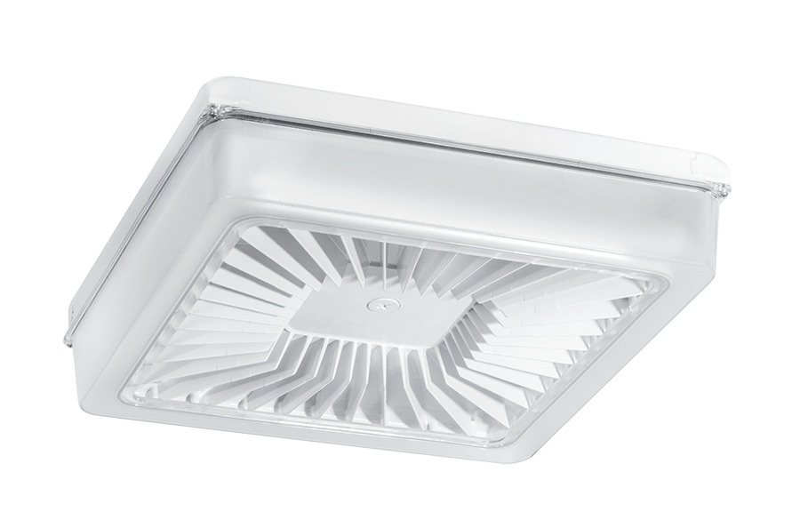 Garage Lights 11802 Lumens Porto Xl 18 Inches 105W Cool Led 120V-277V Polycarbonate Lens White