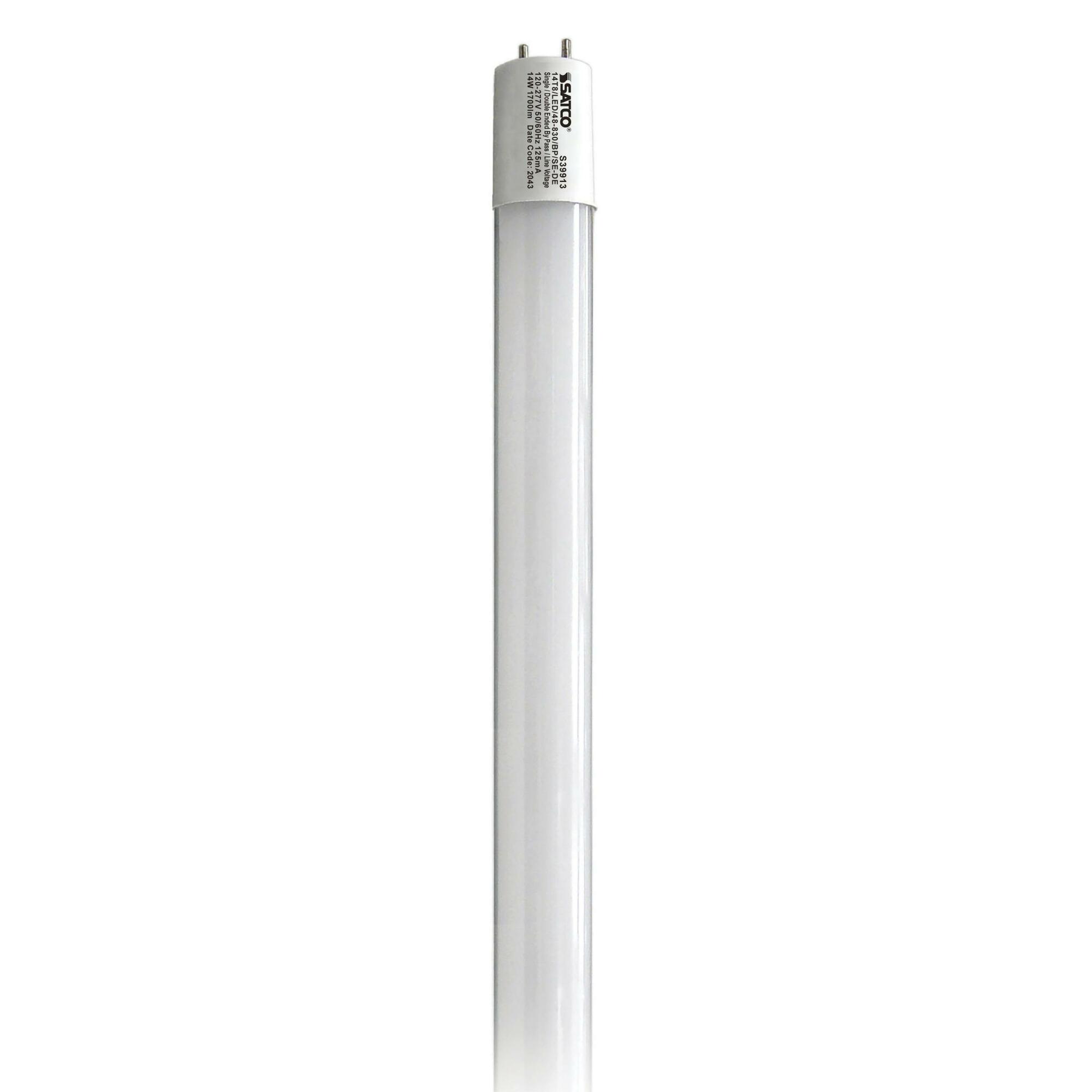 14W T8 LED - 4 ft. - 3000K - G13 Base - 50000 Hours - 1700L - Type B - BBP - 1 or 2 Ended Wiring