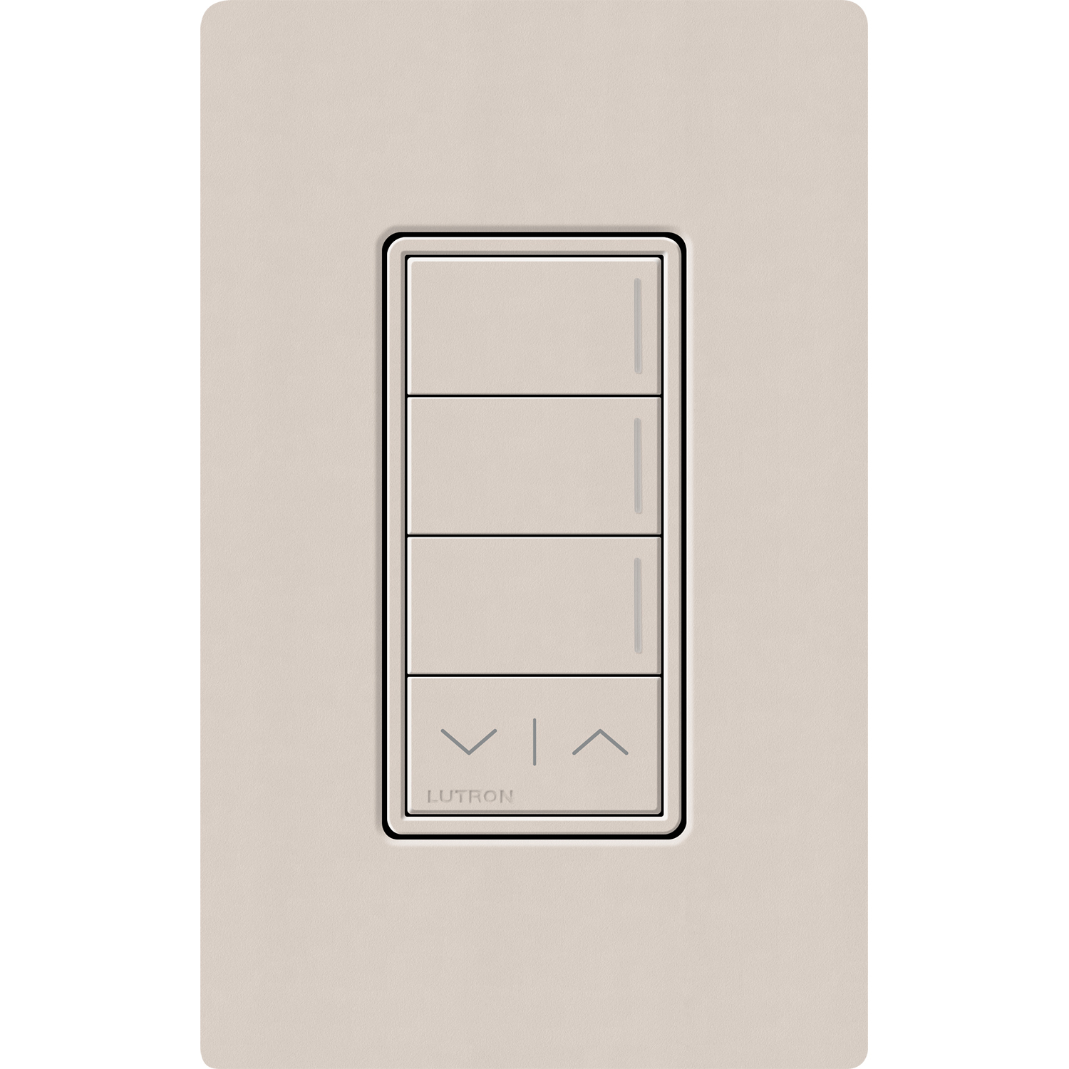 Lutron RadioRA 3 Sunnata RF 3-Button Keypad with Raise/Lower - Taupe