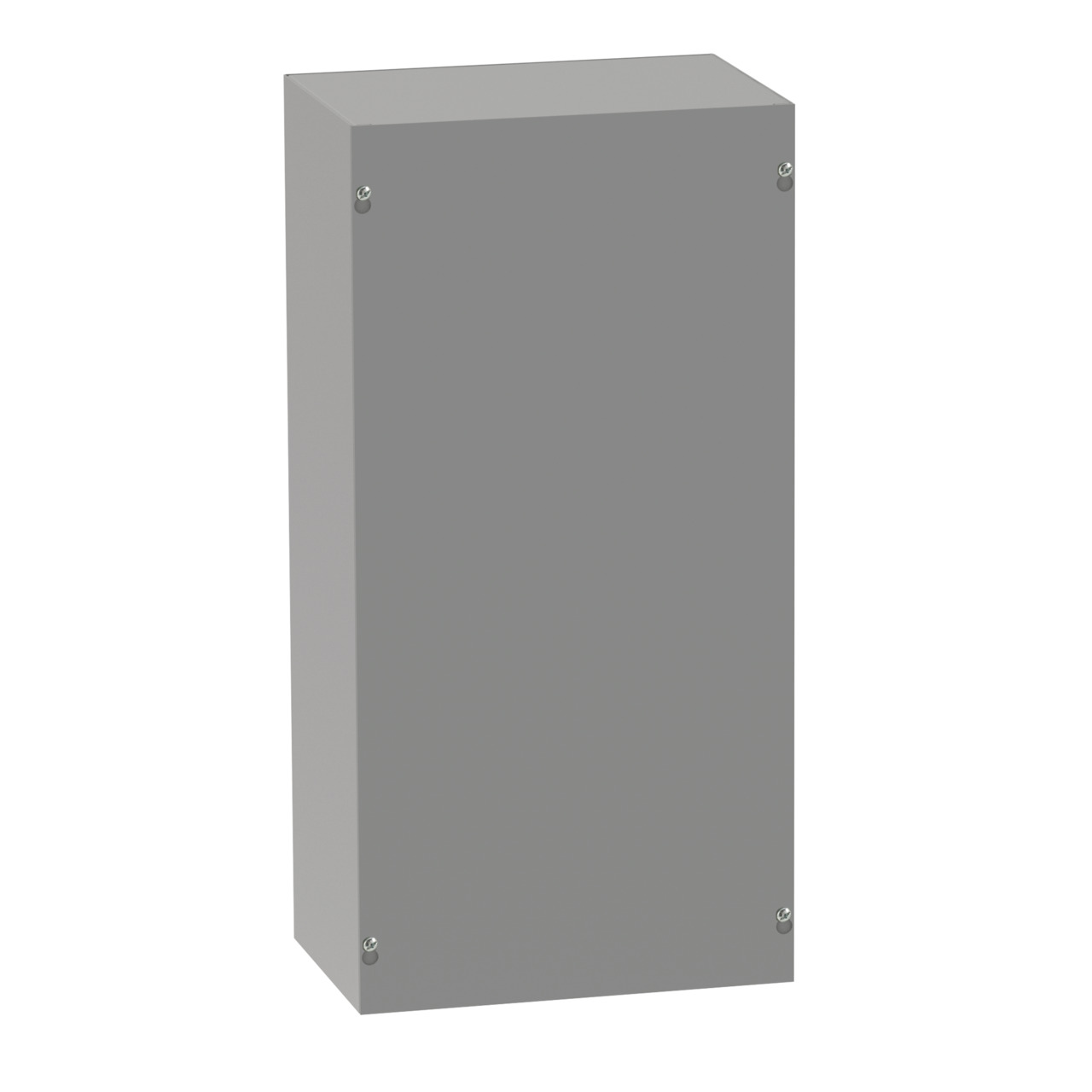 Screw-Cover Enclosure Type 1 no Knockouts, 30x30x10, Gray, Steel