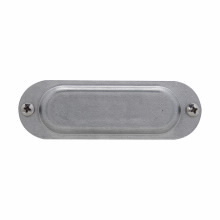 Eaton Crouse-Hinds series Condulet Form 8 cover, Sheet steel, 2"