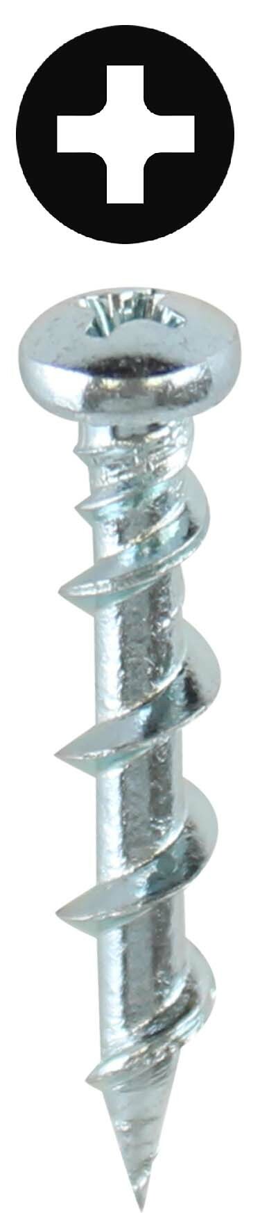 3/16 inch x 1-1/4 inch Phillips Pan Head Wall Twister Anchor Kit